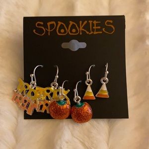 NEW Spookies Halloween Earrings set of 3